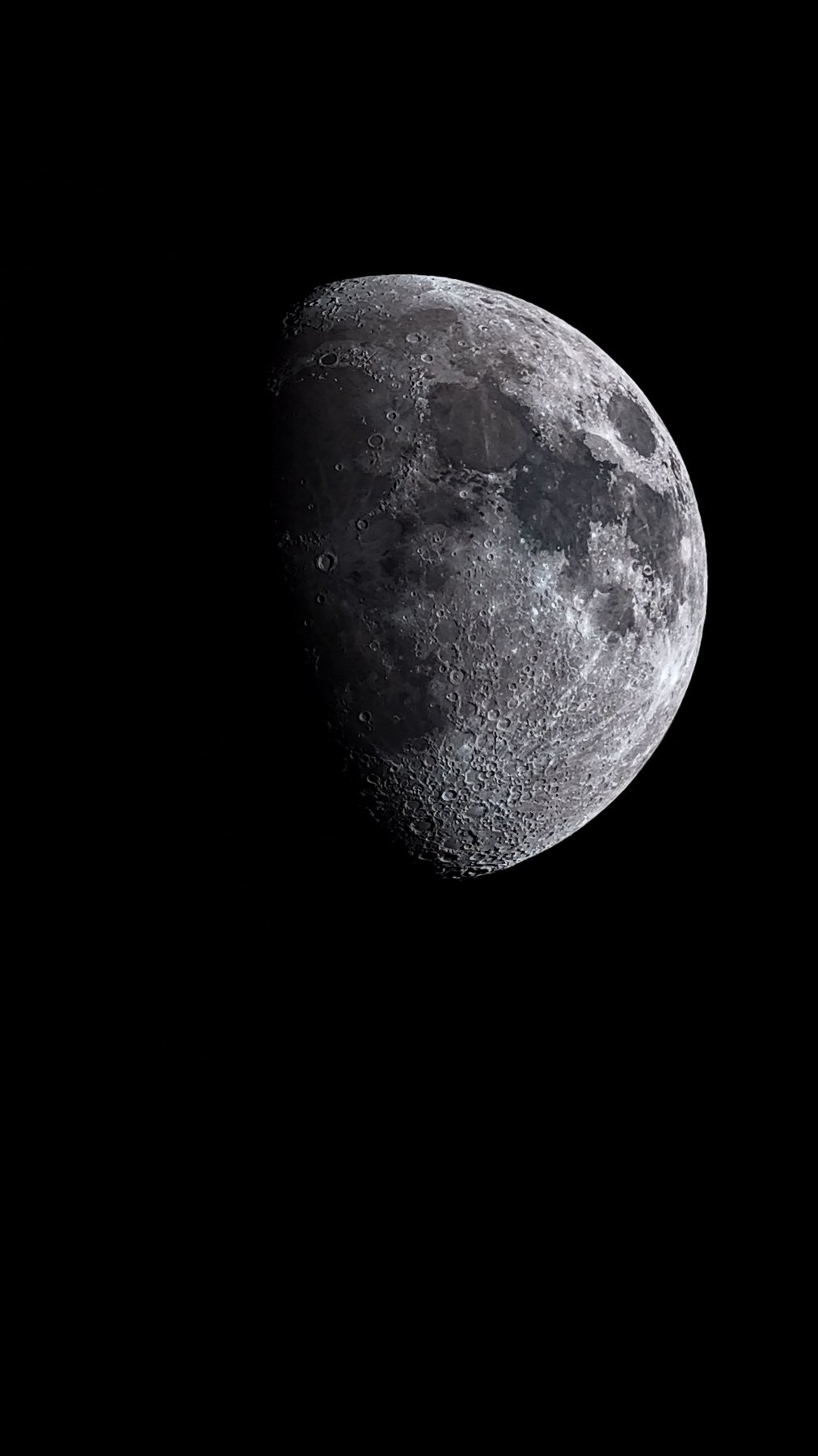 The Moon a few days past first quarter